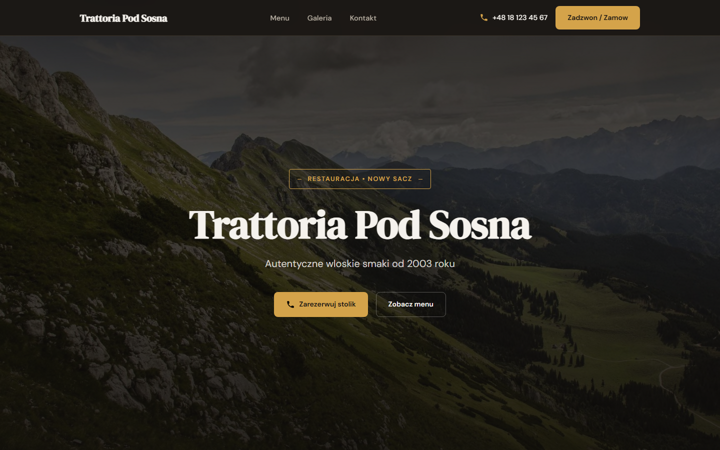 Nowa strona restauracji
