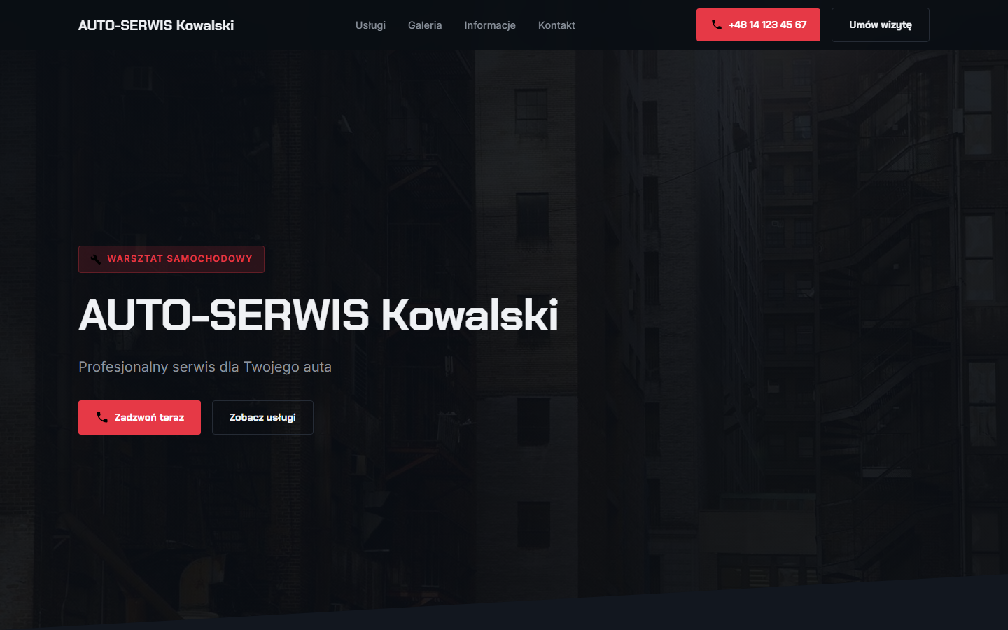 Nowa strona warsztatu